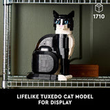 LEGO Ideas Tuxedo Cat Building Sets for Adults Ages 18 DIY Crafts Kit for Home Decor Living Room or Bedroom Gift for Animal Lovers 21349