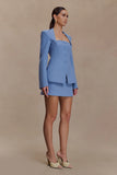 Christel Suiting Fitted Blazer Ocean Blue