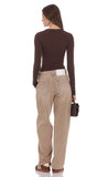 Barrel Jeans in Brown