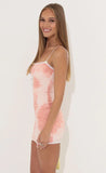 Bodycon Dress in Pink Tie Dye