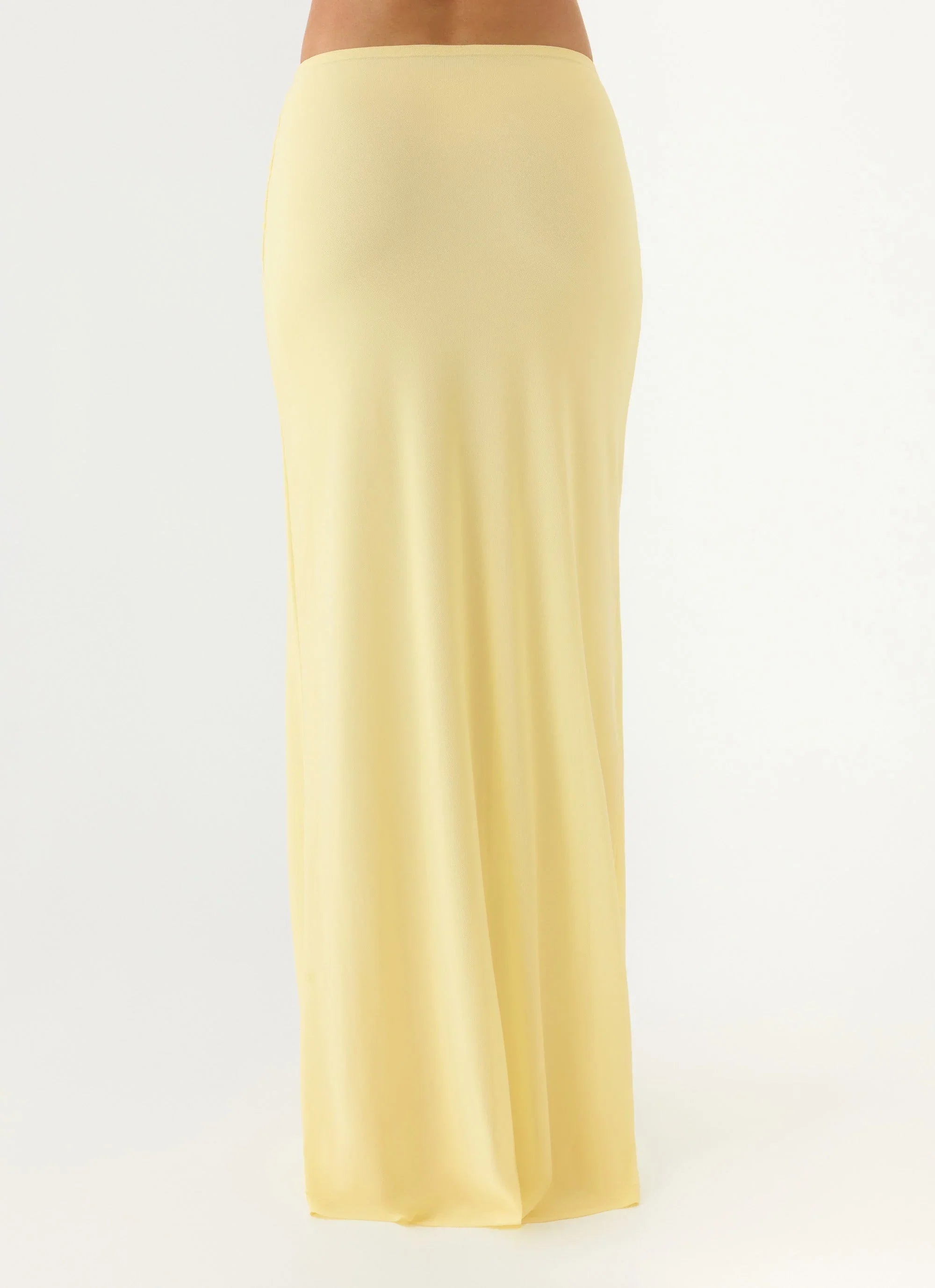 In Destiny Wrap Maxi Skirt Yellow