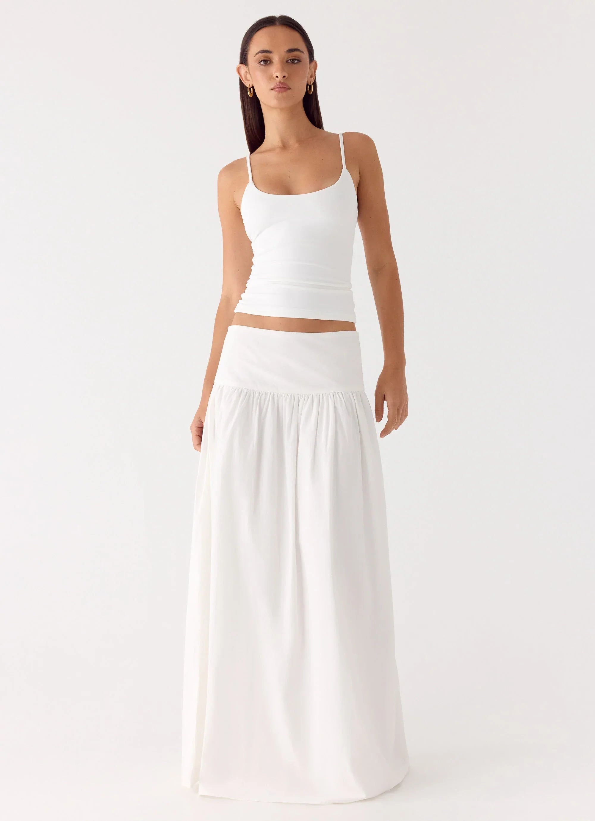 Jayne Maxi Skirt White