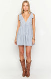 Angel Girl Blue Stripe Mini Dress