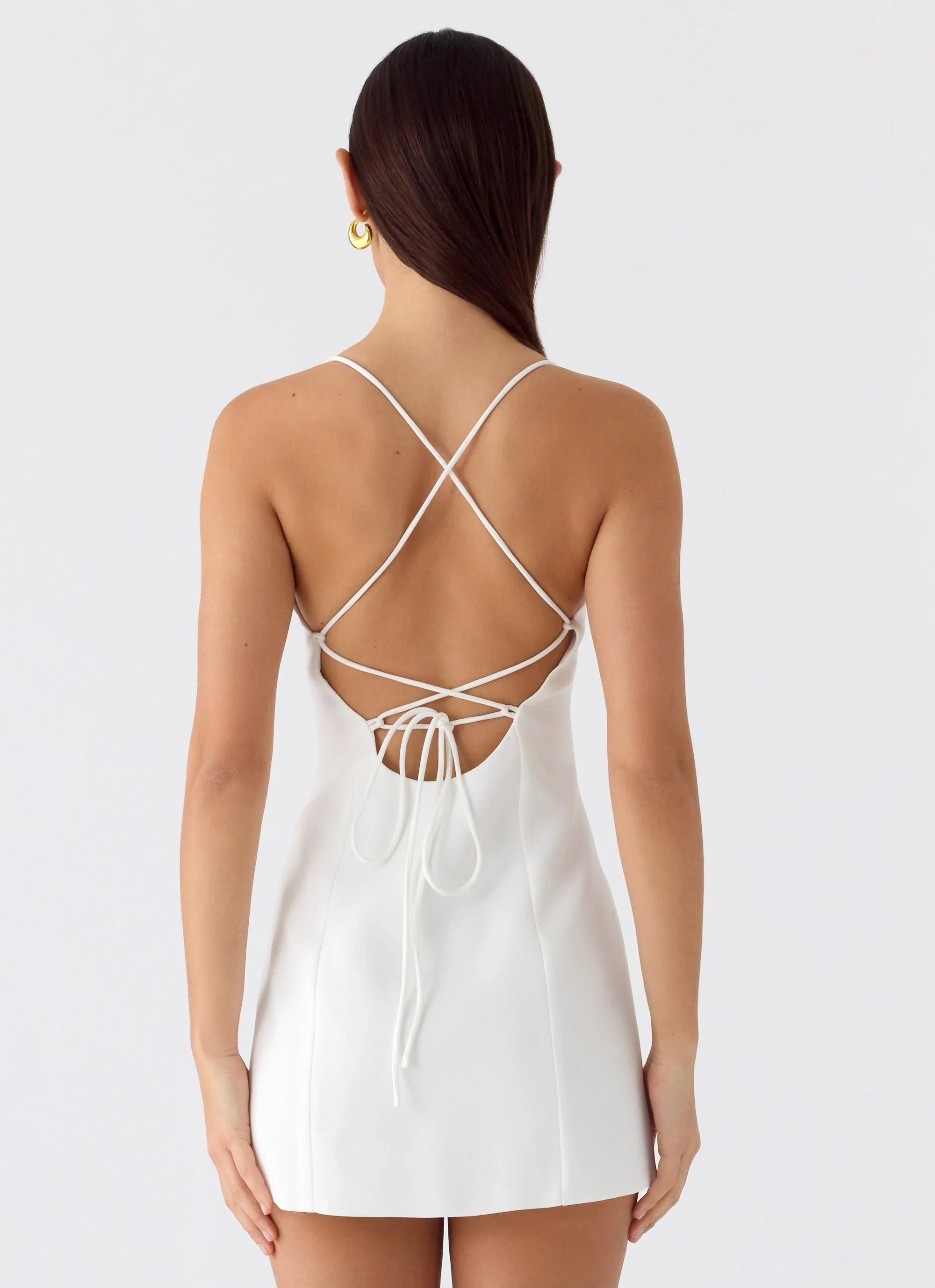 Famous Mini Dress White