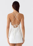 Famous Mini Dress White