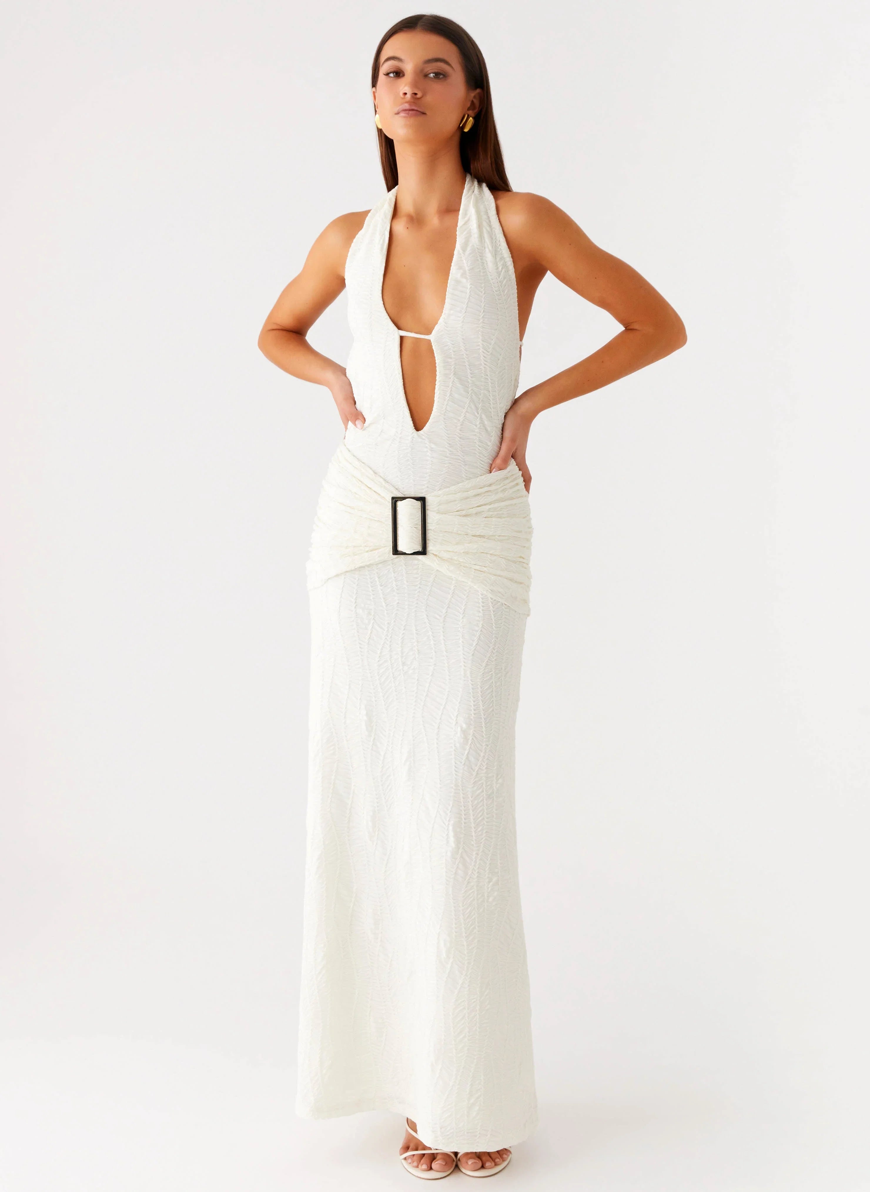 Smoke Ivy Maxi Dress White