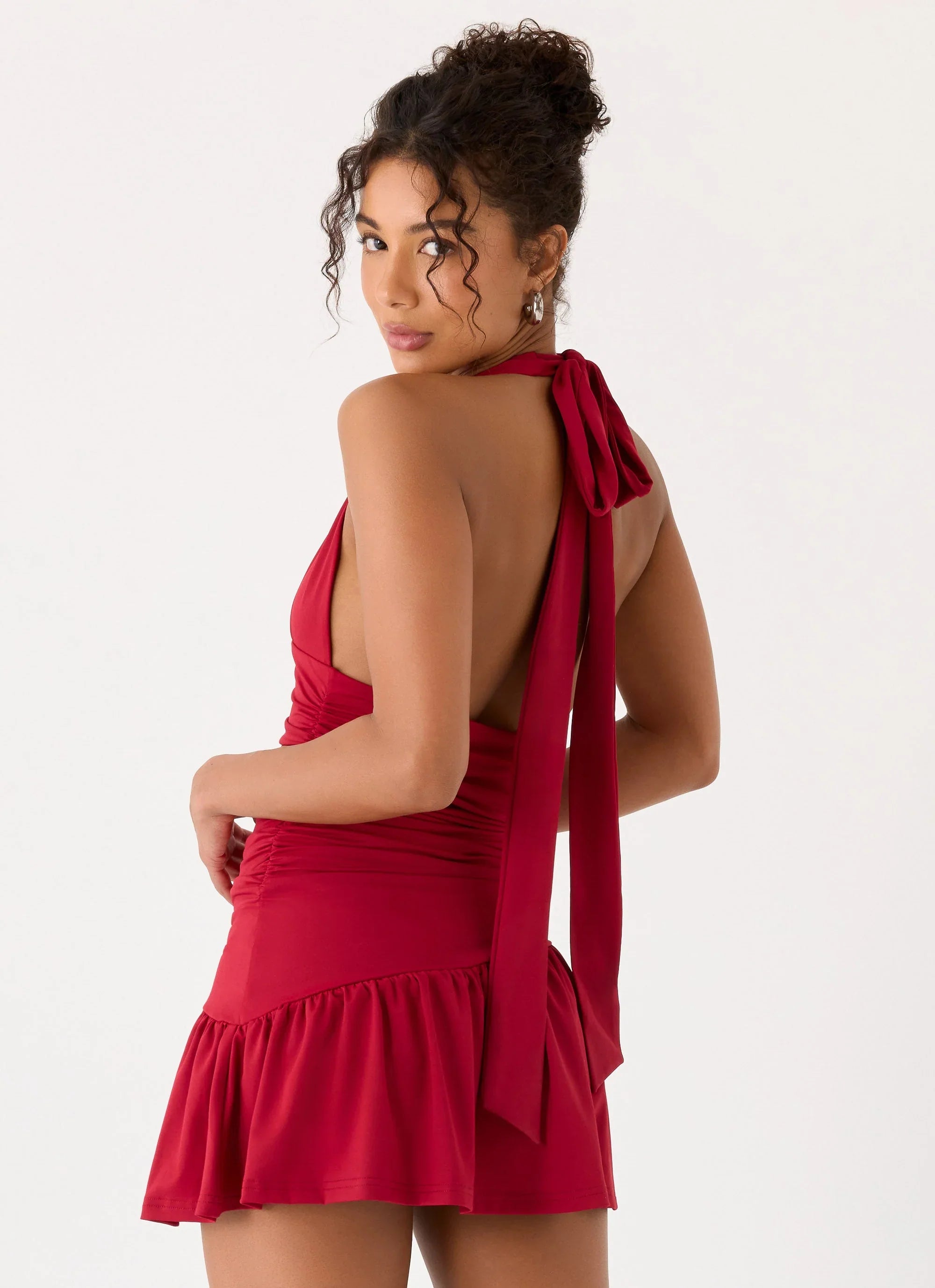 Esme Mini Dress Red Magenta