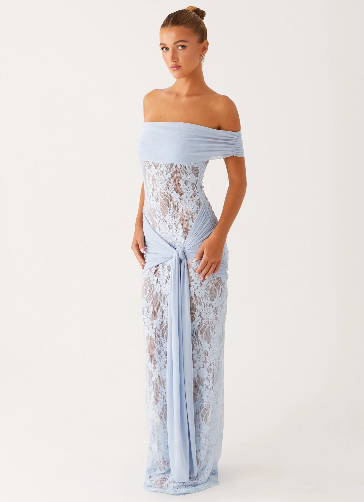 Gracie Twist Maxi Dress Blue