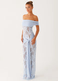Gracie Twist Maxi Dress Blue