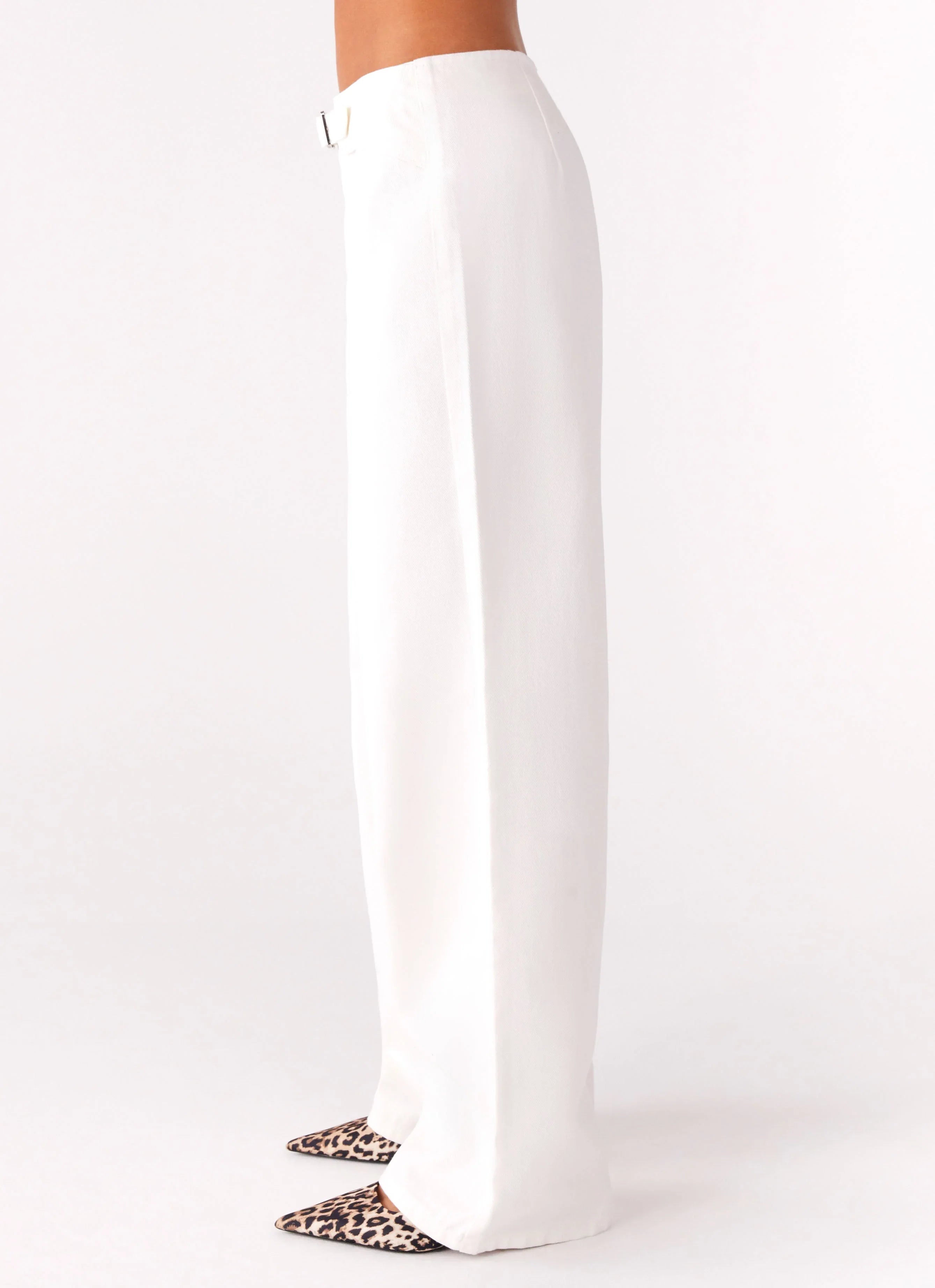 Texas Low Rise Denim Jeans White