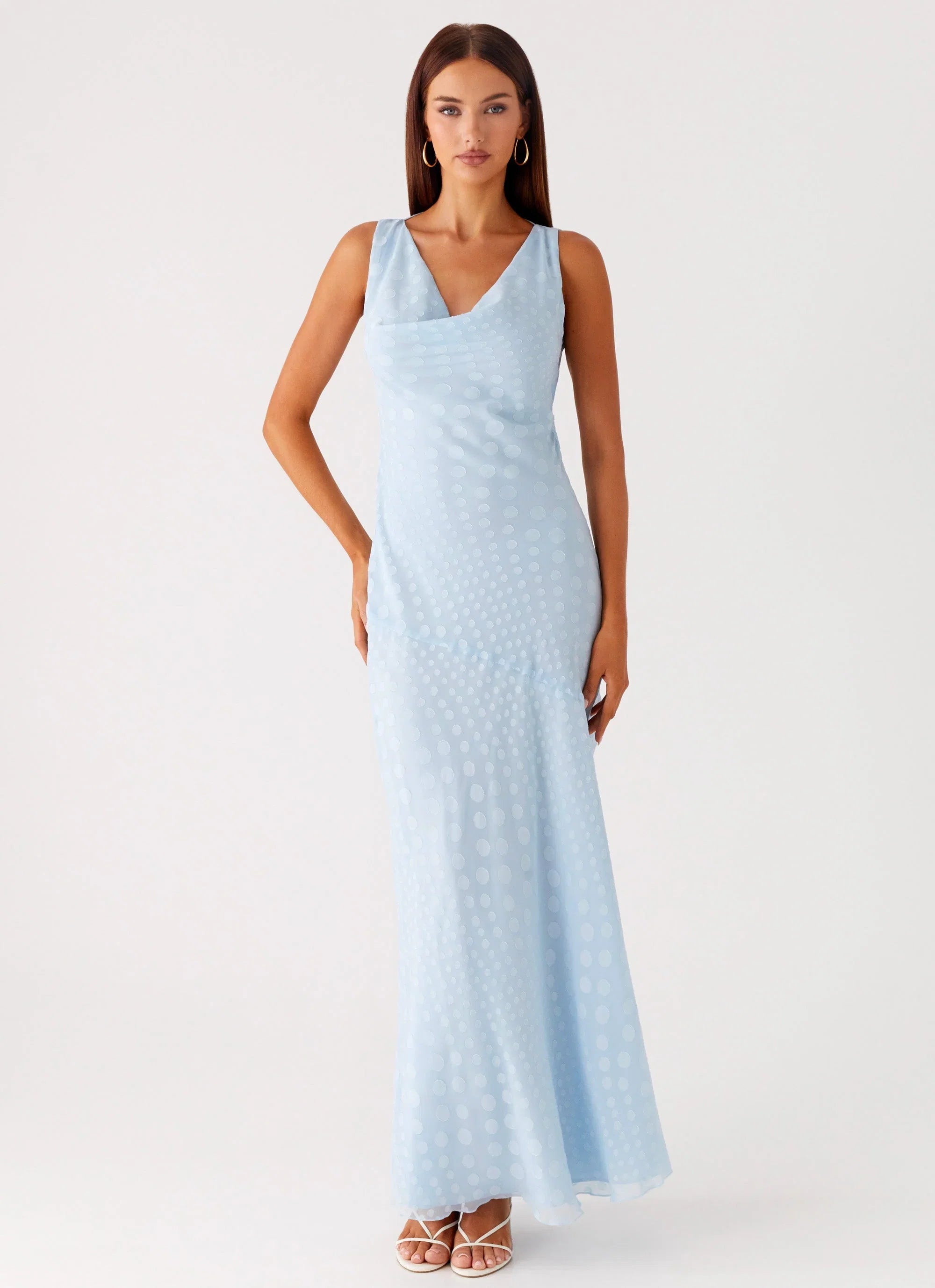Sundance Chiffon Maxi Dress Blue