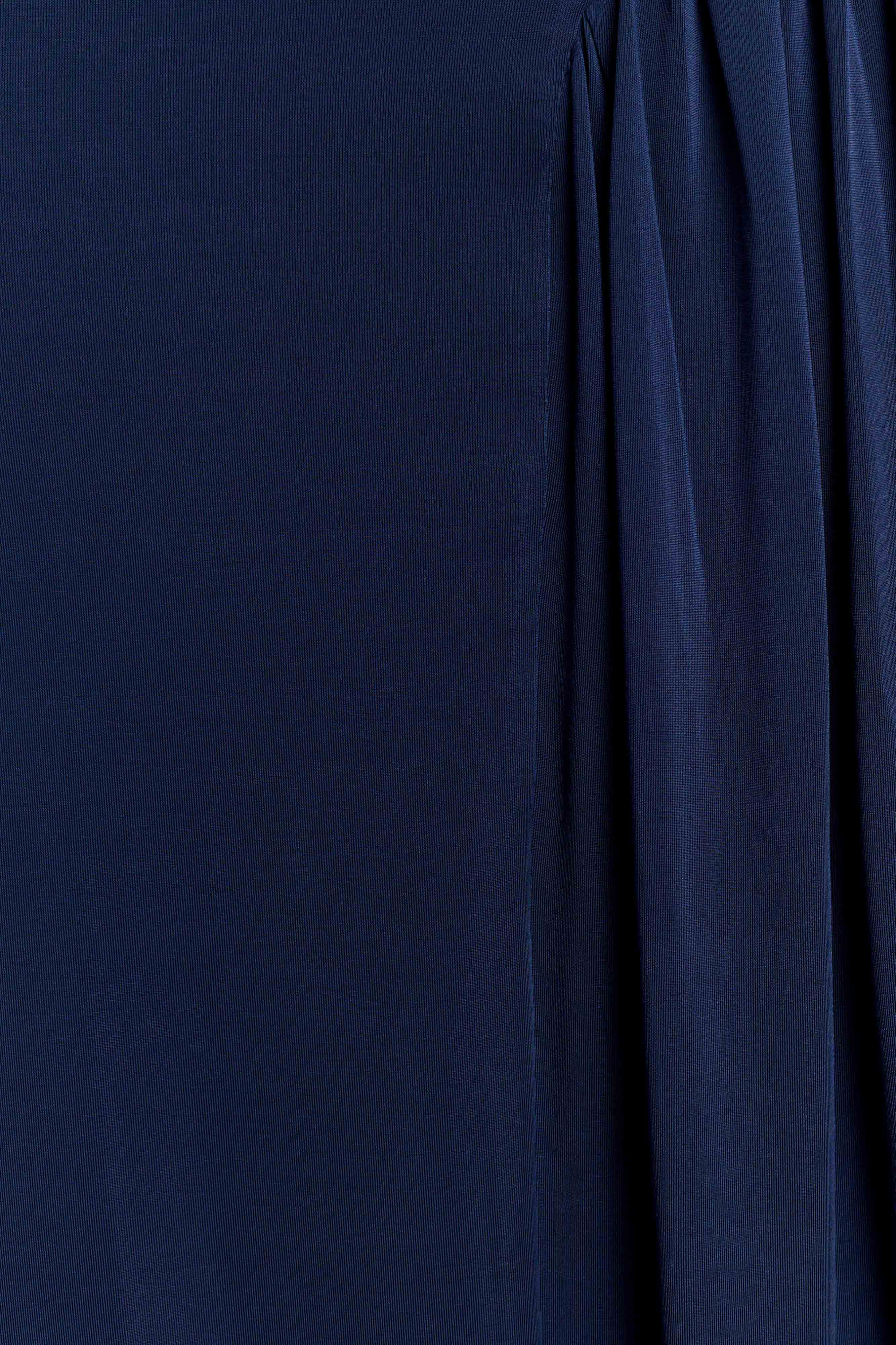 Vivica Slinky Gathered Maxi Skirt Midnight Navy