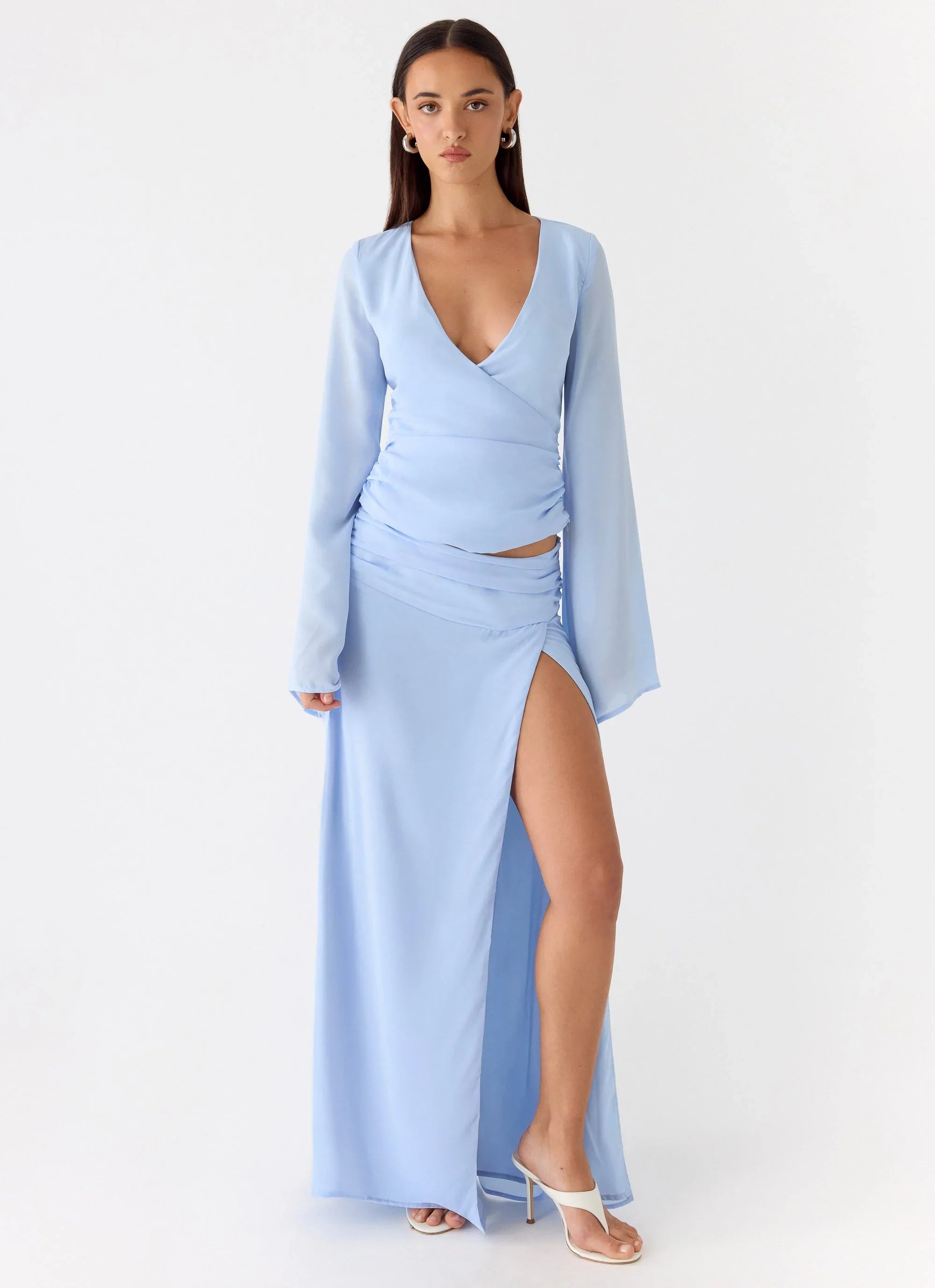 Remee Maxi Skirt Blue