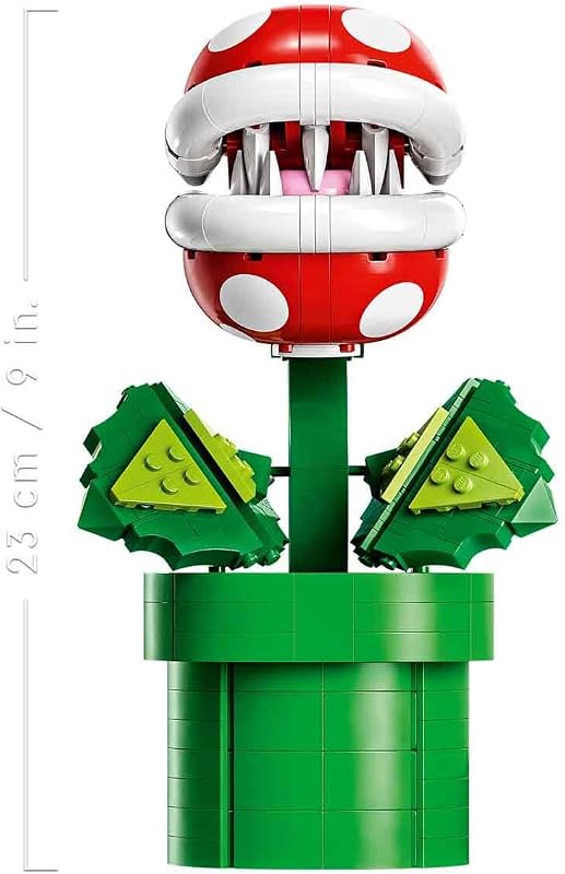 LEGO Super Mario Piranha Plant Building Sets for Adults Mario Collectible for Men Women Ages 18 Years Gift for Birthdays Bedroom Home Office or Book Shelf Decor 71426