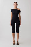 Anh One Shoulder Modal Jumpsuit Black