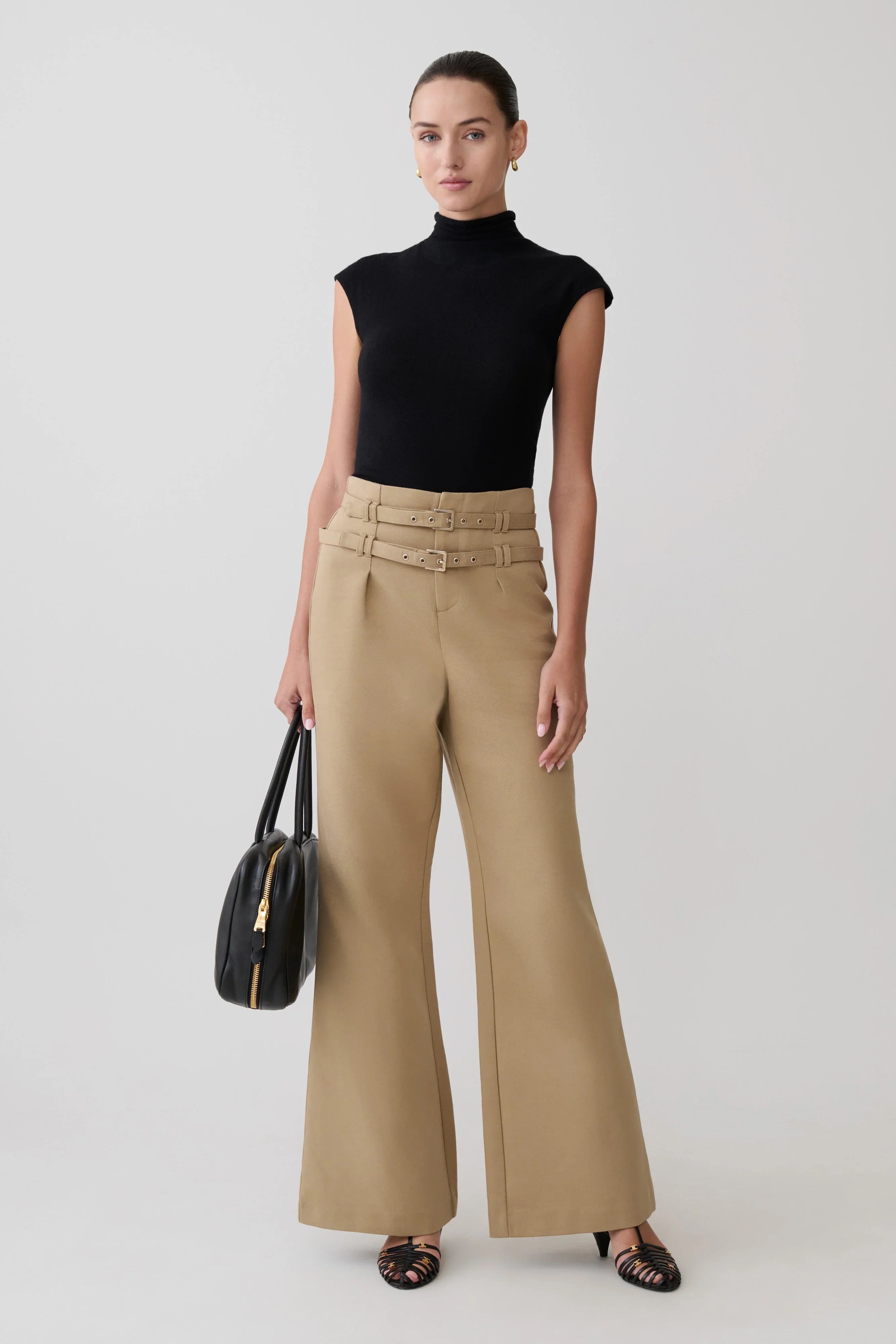 Sonny Short Sleeve Knit Top Black