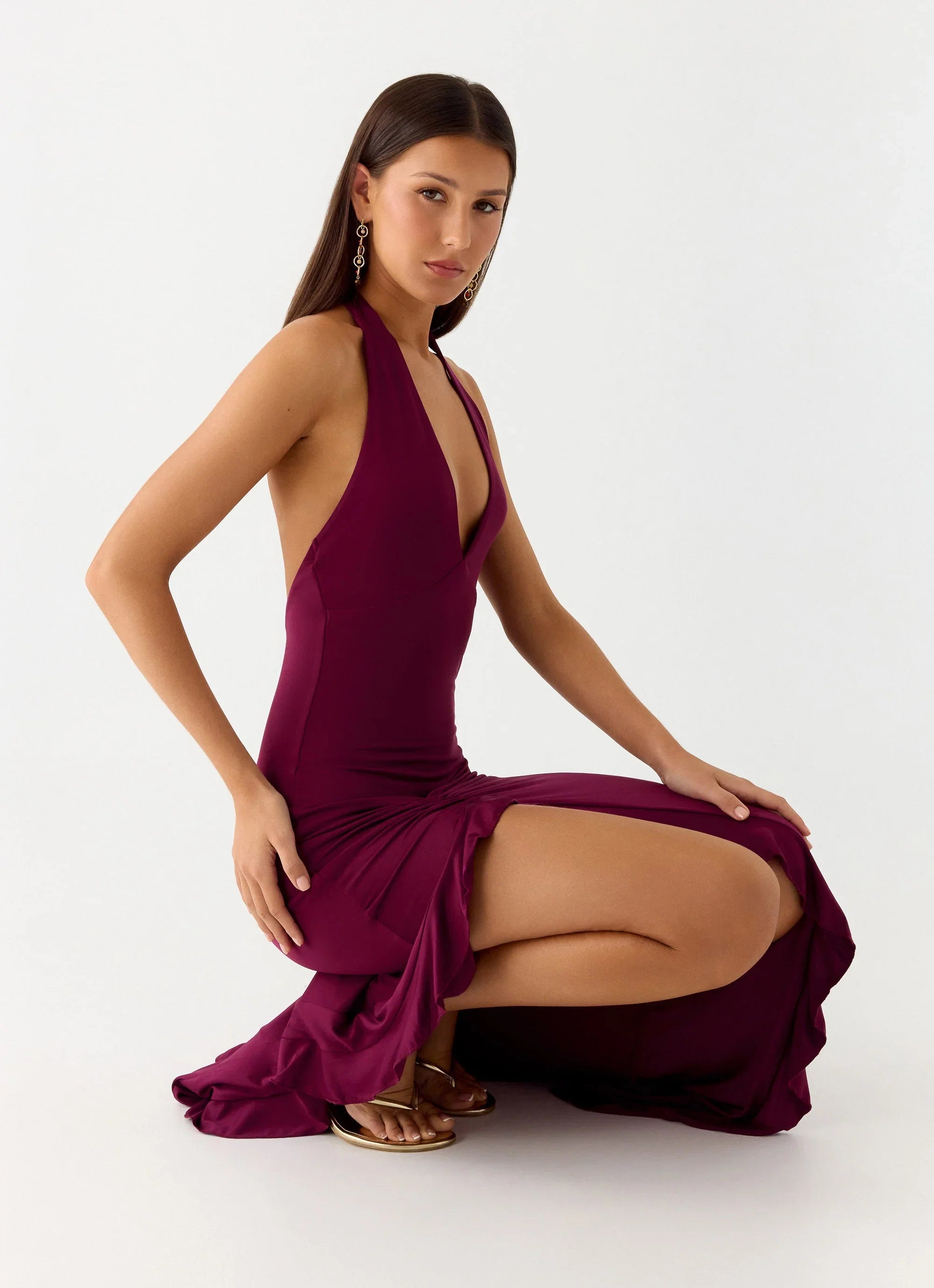 Charmed By You Maxi Dress Plum
