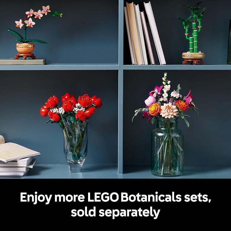 LEGO Botanicals Pretty Pink Flower Bouquet Building Set for Adults Gifts for Birthdays Artificial Flowers for Decor or Table Display 10342