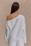 Aiden Slouchy Crew Jumper Ivory