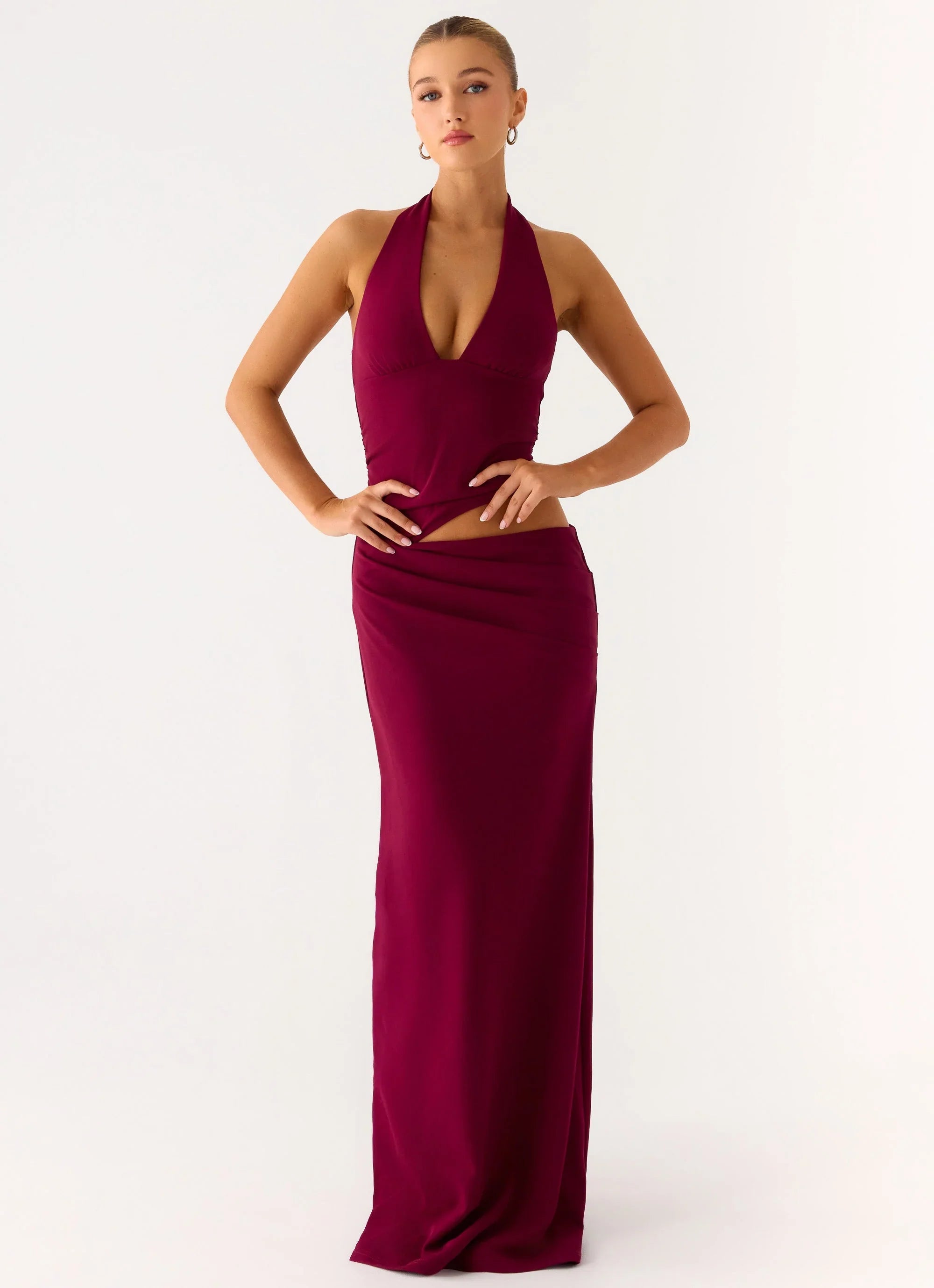 Almost Love Maxi Dress Plum