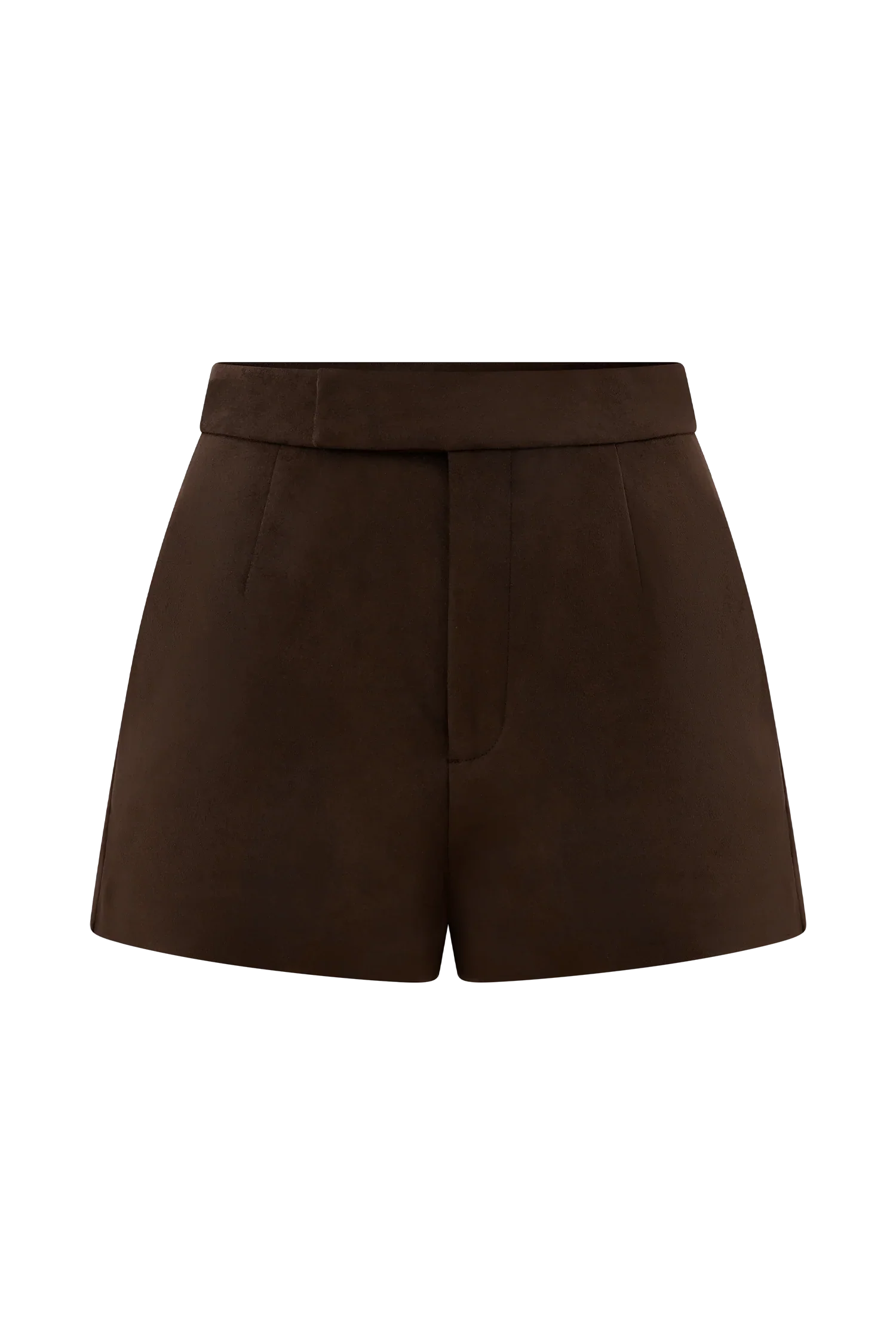 Sally Faux Suede Short Milk Chocolate