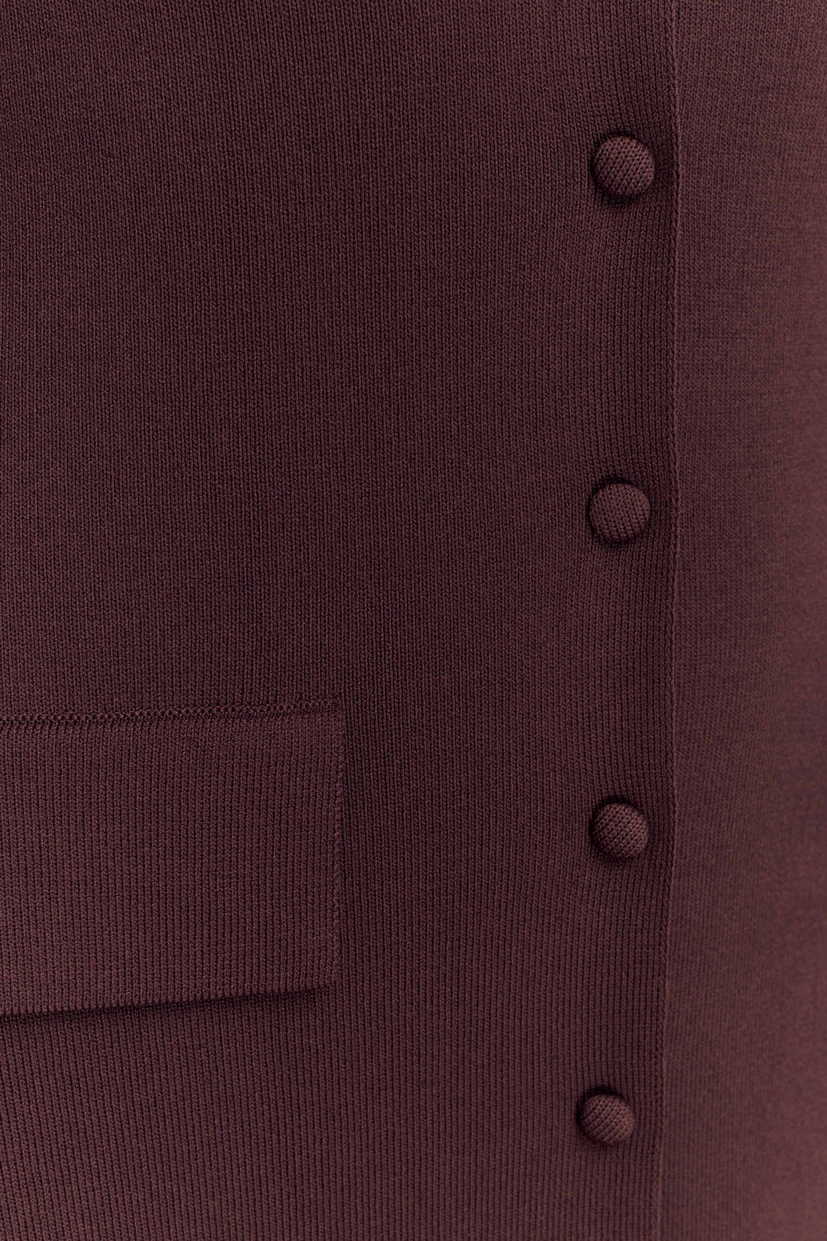 Pearson Short Sleeve Knit Midi Dress Chocolate