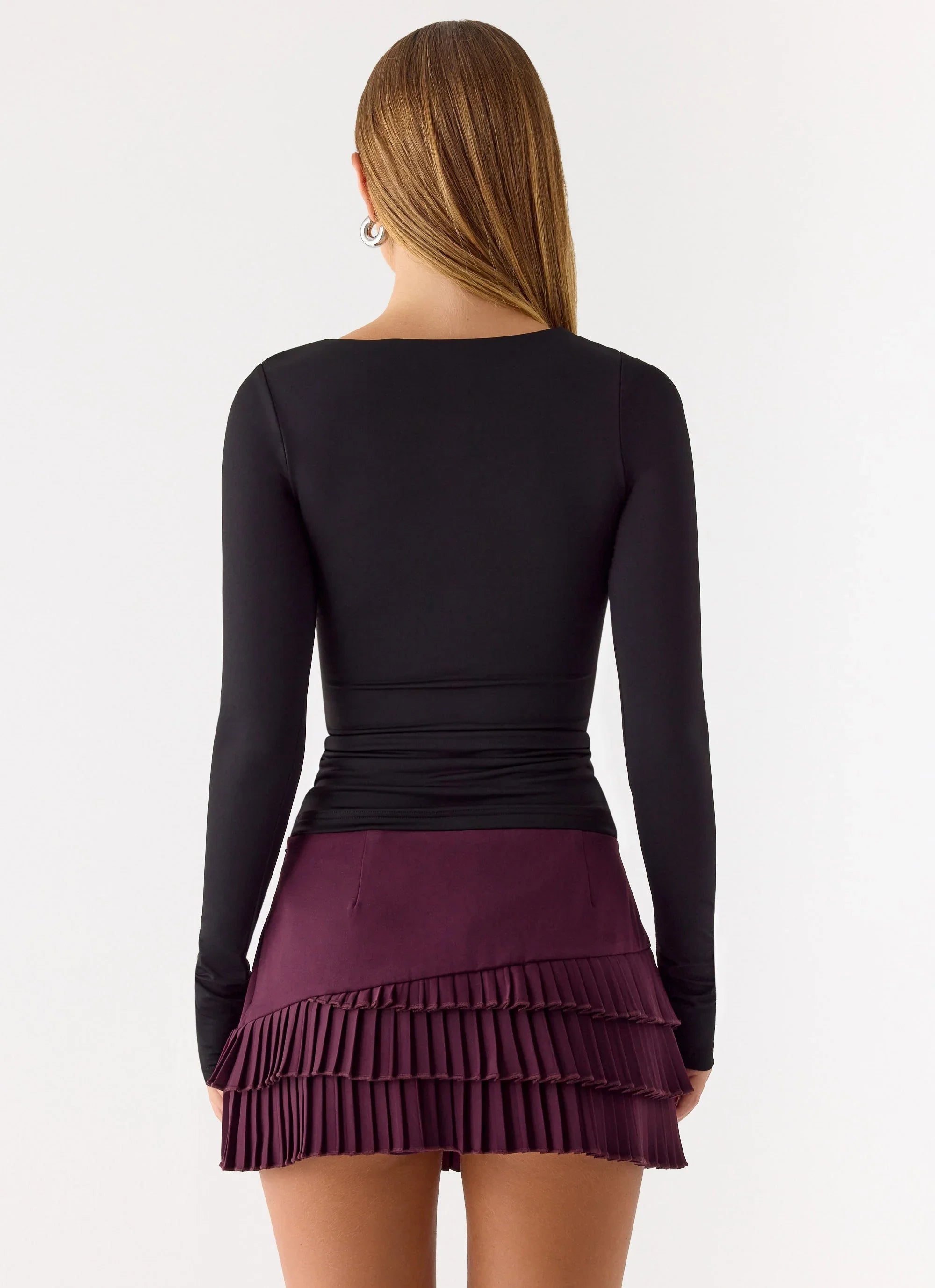 Skyler Mini Skort Plum