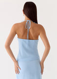 Log In Halter Top Blue