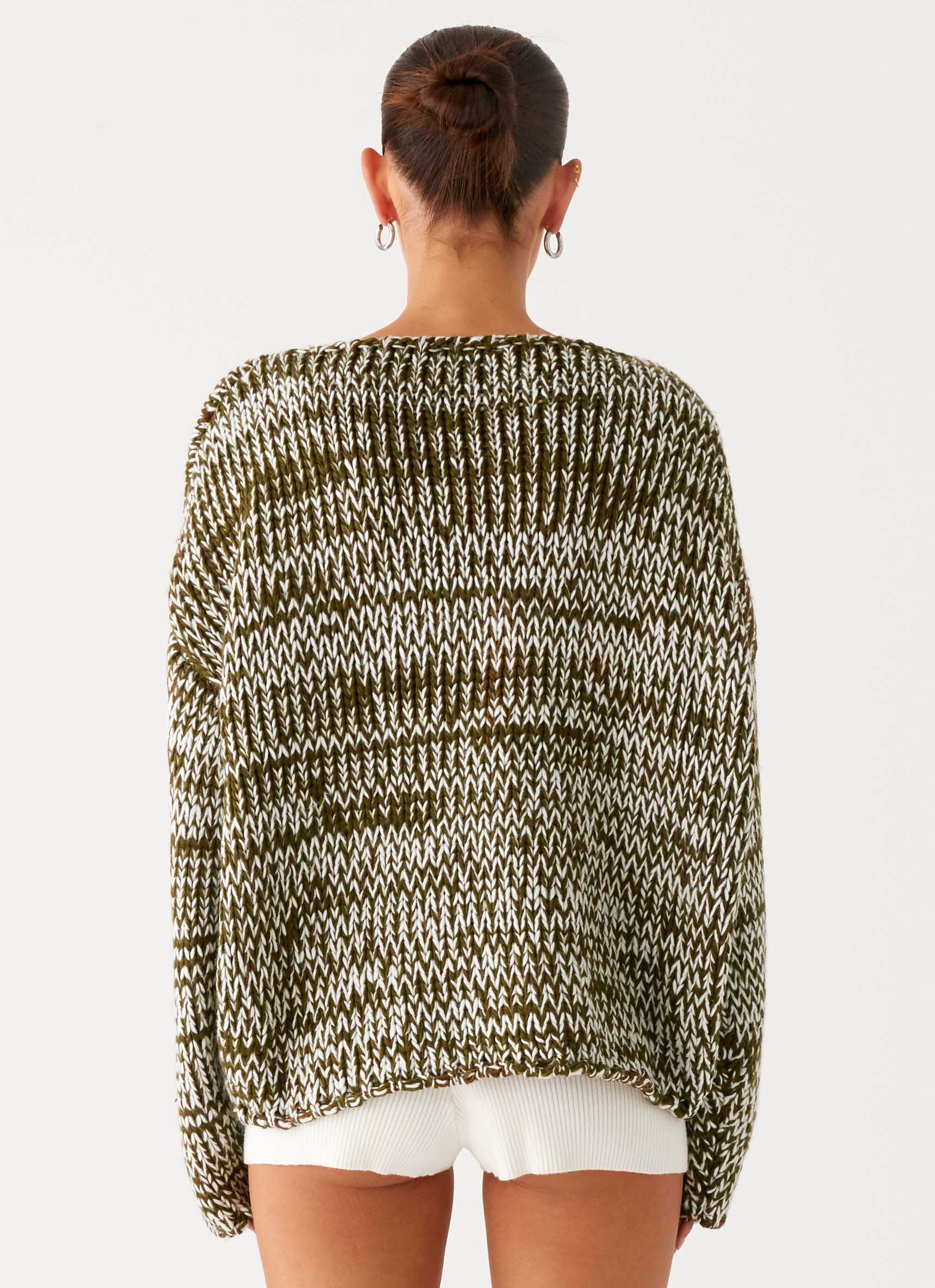 Darla Oversized Knit Jumper Khaki