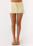Get No Sleep Mini Skort Butter Yellow