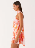 Manon Scarf Mini Dress Blushing Blossom