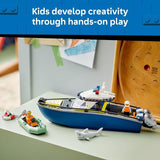 LEGO City Police Boat Chase Building Toy for Kids Pretend Play Set for Boys Girls Ages 6 Building Blocks W 2 Floating Boat Toys for Playtime Bath Time Gift Idea for Birthdays 60456