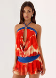 Telling You Mini Dress Sunburnt Petal