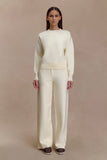 Lauren Knit Trouser Ivory