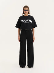 Black Fourth Branded Oversized T Shirt
