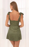 Jacquard Dress in Green