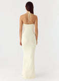 Right Hand Girl Maxi Dress Lemon Yellow