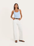 Blue Knitted Vest Top