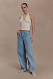 Cressida Crepe Halter Top Ivory