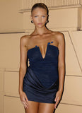 Reach Me Mini Dress Navy