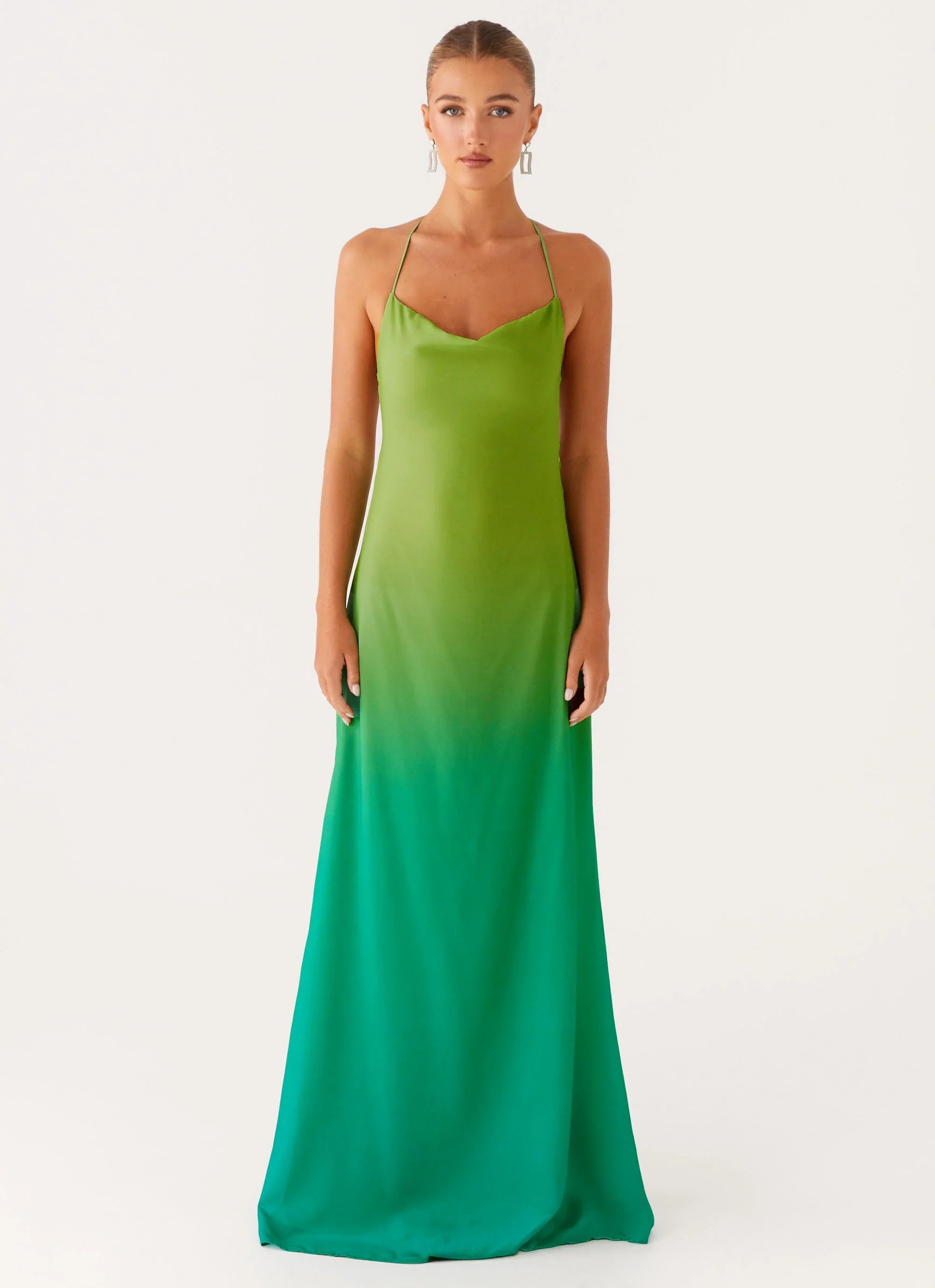 Opposites Attract Maxi Dress Green Ombre