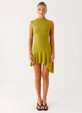 Lanai Mesh Mini Dress Lime