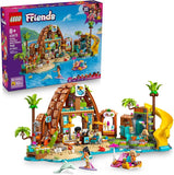 LEGO Friends Family Vacation Beach Resort Pretend Play Building Toy Adventure Storytelling Playset with Dolphin Toys and Sea Turtles Creative Birthday Gift Idea for Girls Boys 8 42673