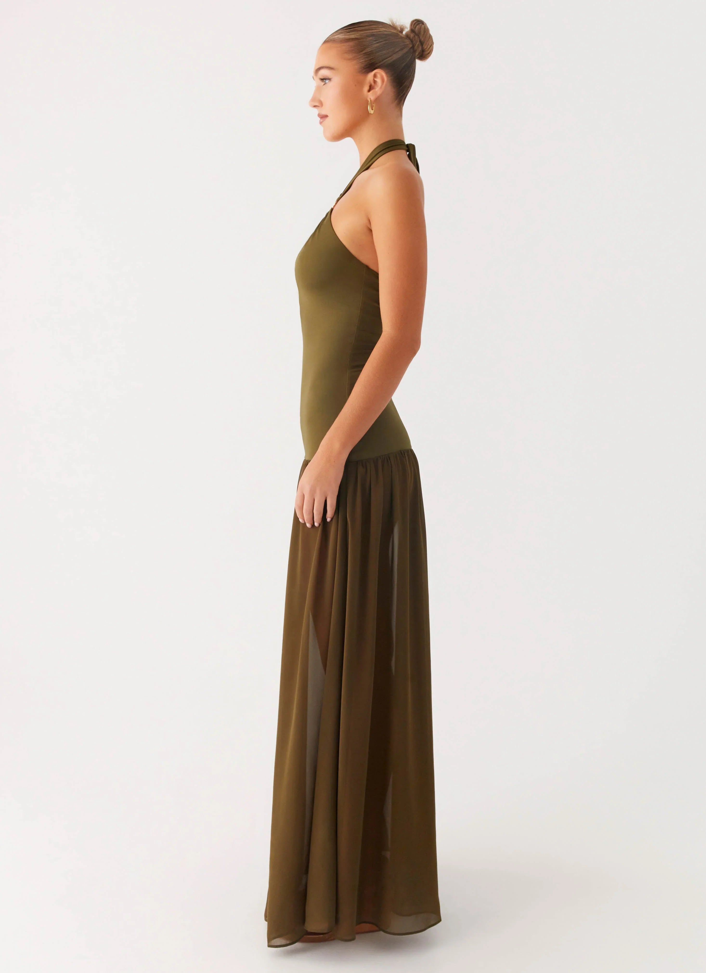 Cypress Kiss Maxi Dress Khaki