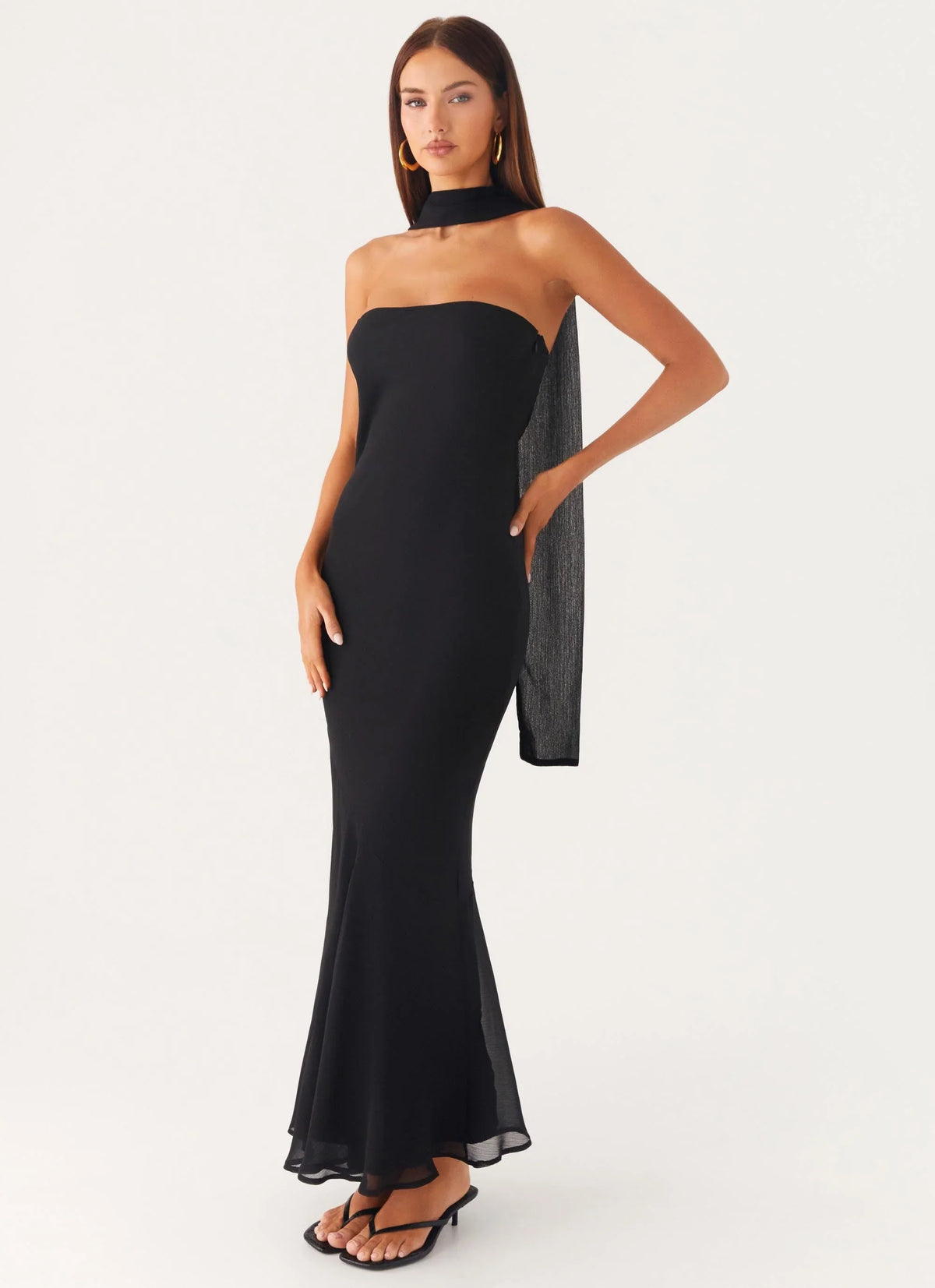 Under the Pagoda Maxi Dress Black