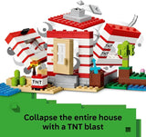 LEGO Minecraft The TNT Jungle House Building Toy Minecraft Toy for Boys and Girls Ages 8 Gift for Birthdays Video Game Playset for Fans 21275