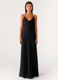 Morning Crush Cowl Maxi Dress Black