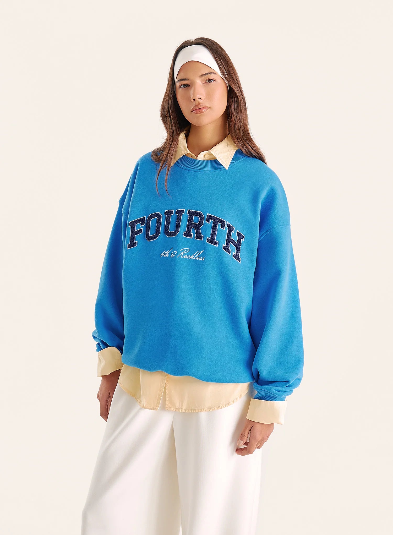 Bright Blue Fourth Branded Sweatshirt