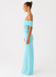Lumi Maxi Dress Turquoise