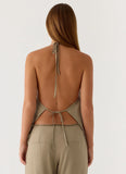 Ingrid Top Sand Brown